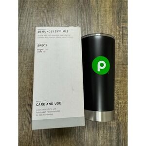 Publix Frost 20oz Stainless Steel Tumbler Black Mr George Jenkins Quote New